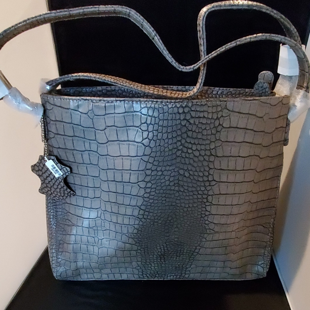 Genuine Leather RFID Crocodile Embossed Bag